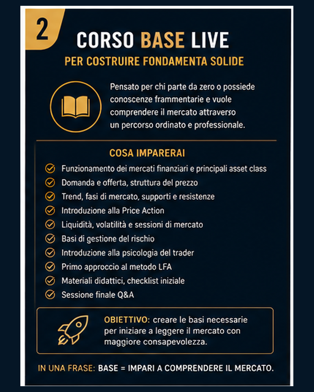 Life Finance Academy: corso base live